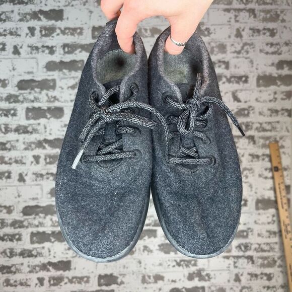 Allbirds | women wool gray runner flats lace up shoes - Picture 1 of 6